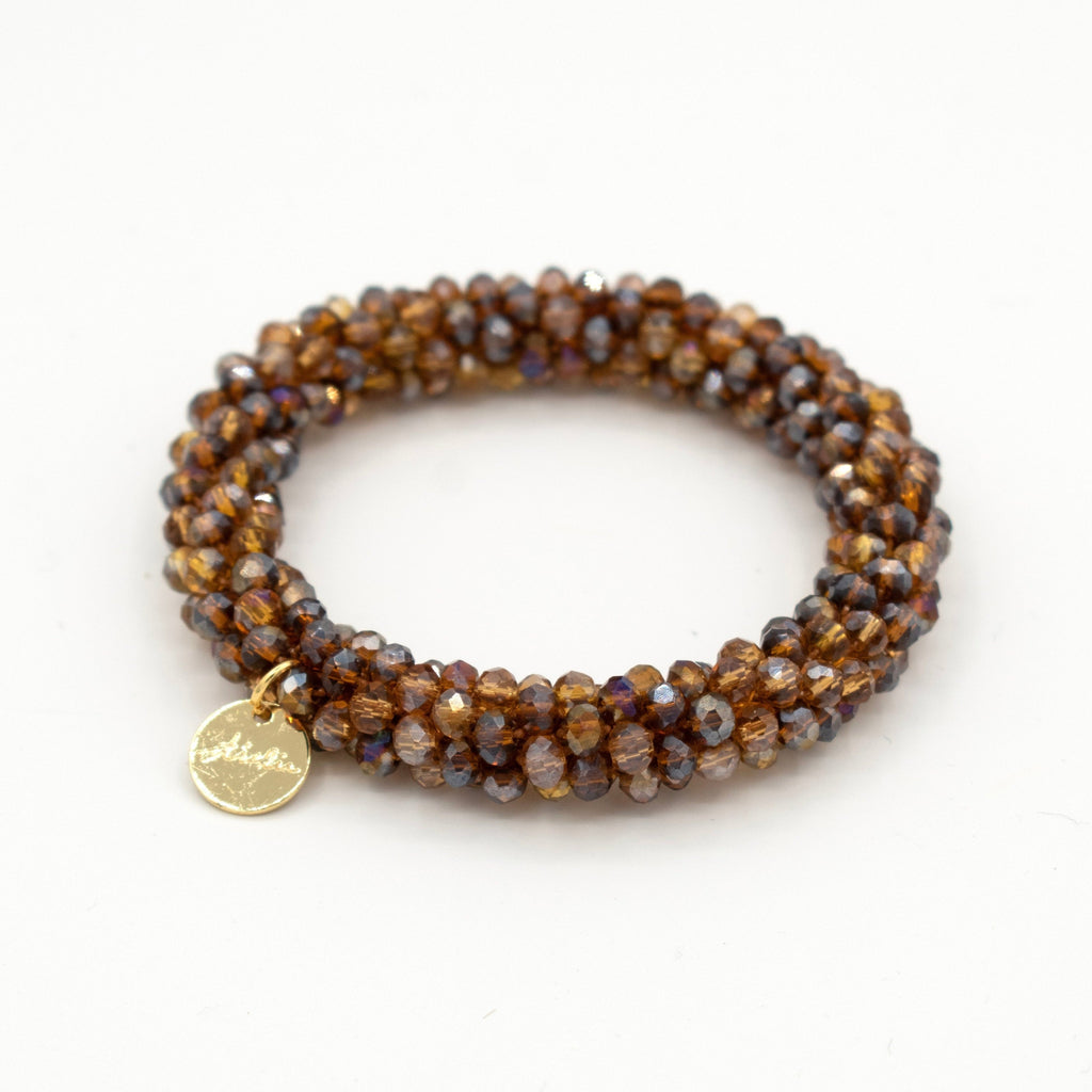Stiekie Café Doré – Kralen Haarelastiek & Armband