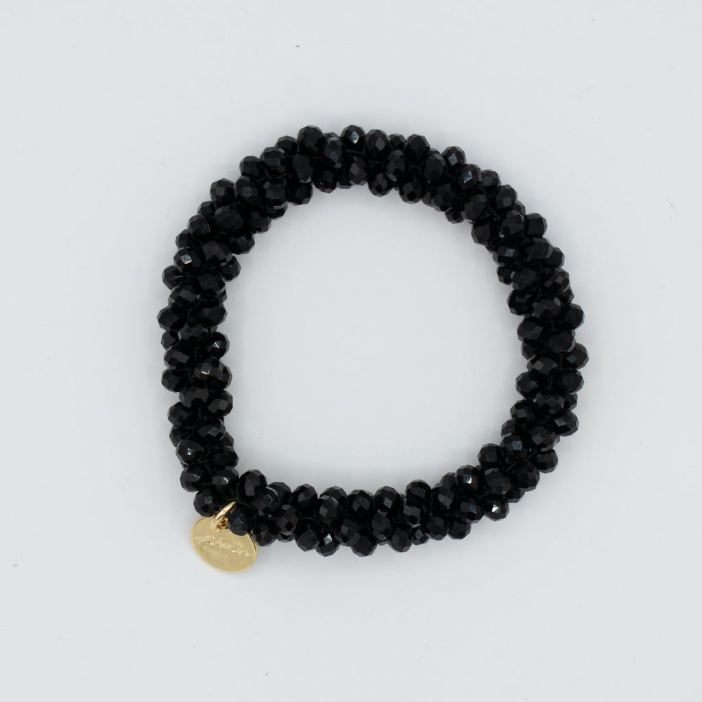Stiekie Slim Black – Slim Kralen Haarelastiek & Armband
