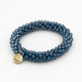 Stiekie Blue – Kralen Haarelastiek & Armband