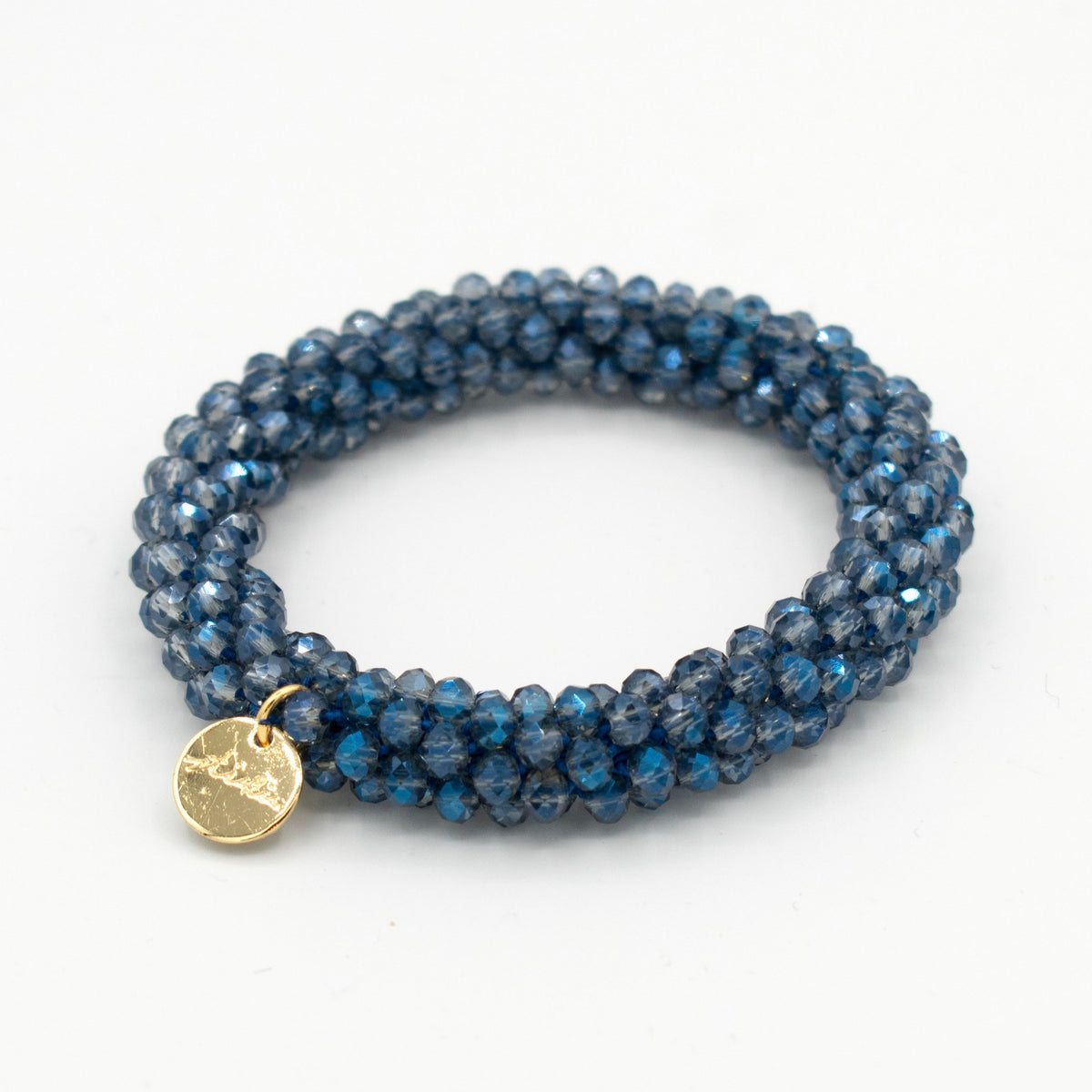 Stiekie Blue – Kralen Haarelastiek & Armband
