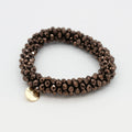 Stiekie Chocolate – Kralen Haarelastiek & Armband