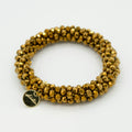 Stiekie Golden Glow – Kralen Haarelastiek & Armband