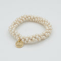 Stiekie Slim White Pearl – Parel Haarelastiek & Armband