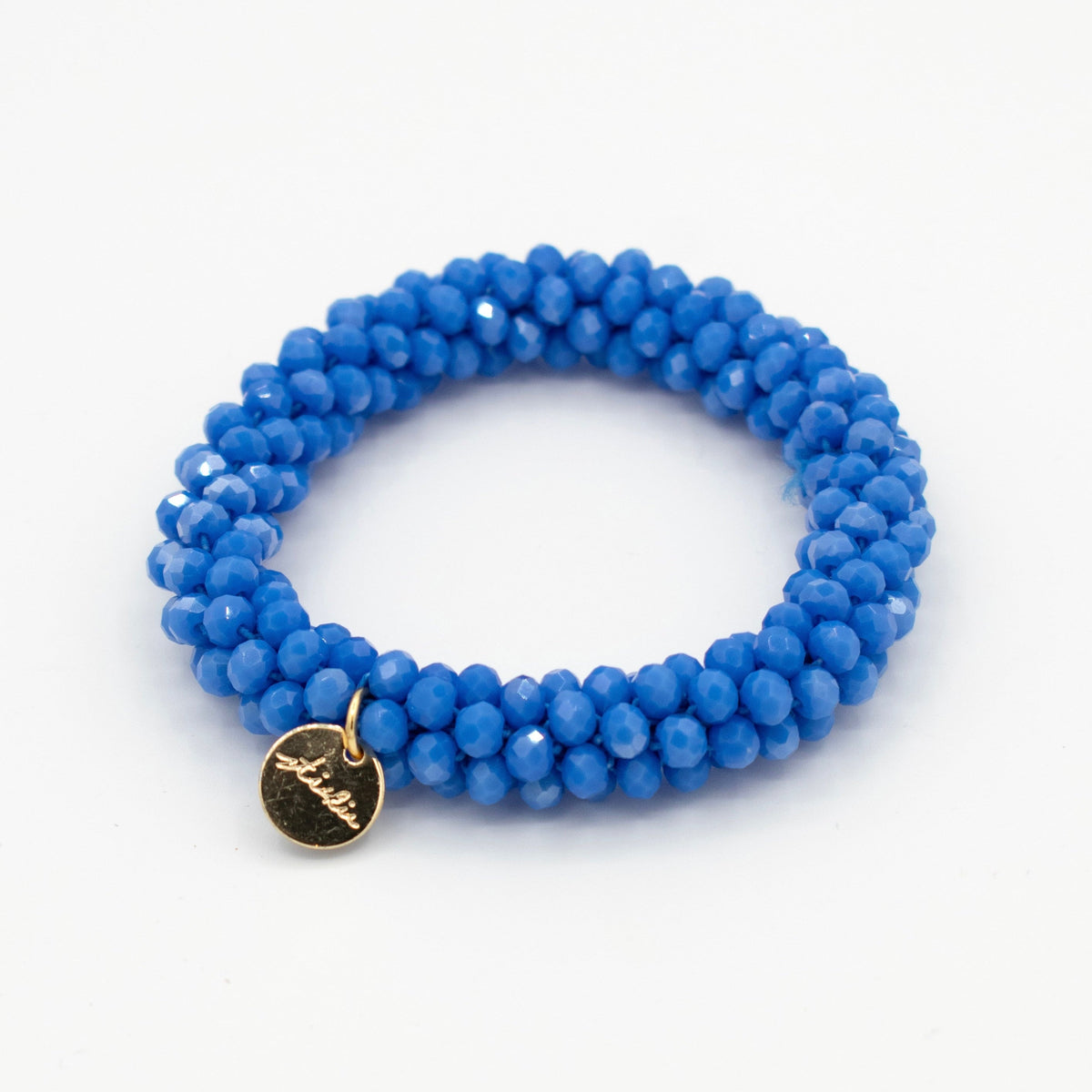 Stiekie Cobalt Blue – Kralen Haarelastiek & Armband