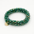 Stiekie Green – Kralen Haarelastiek & Armband
