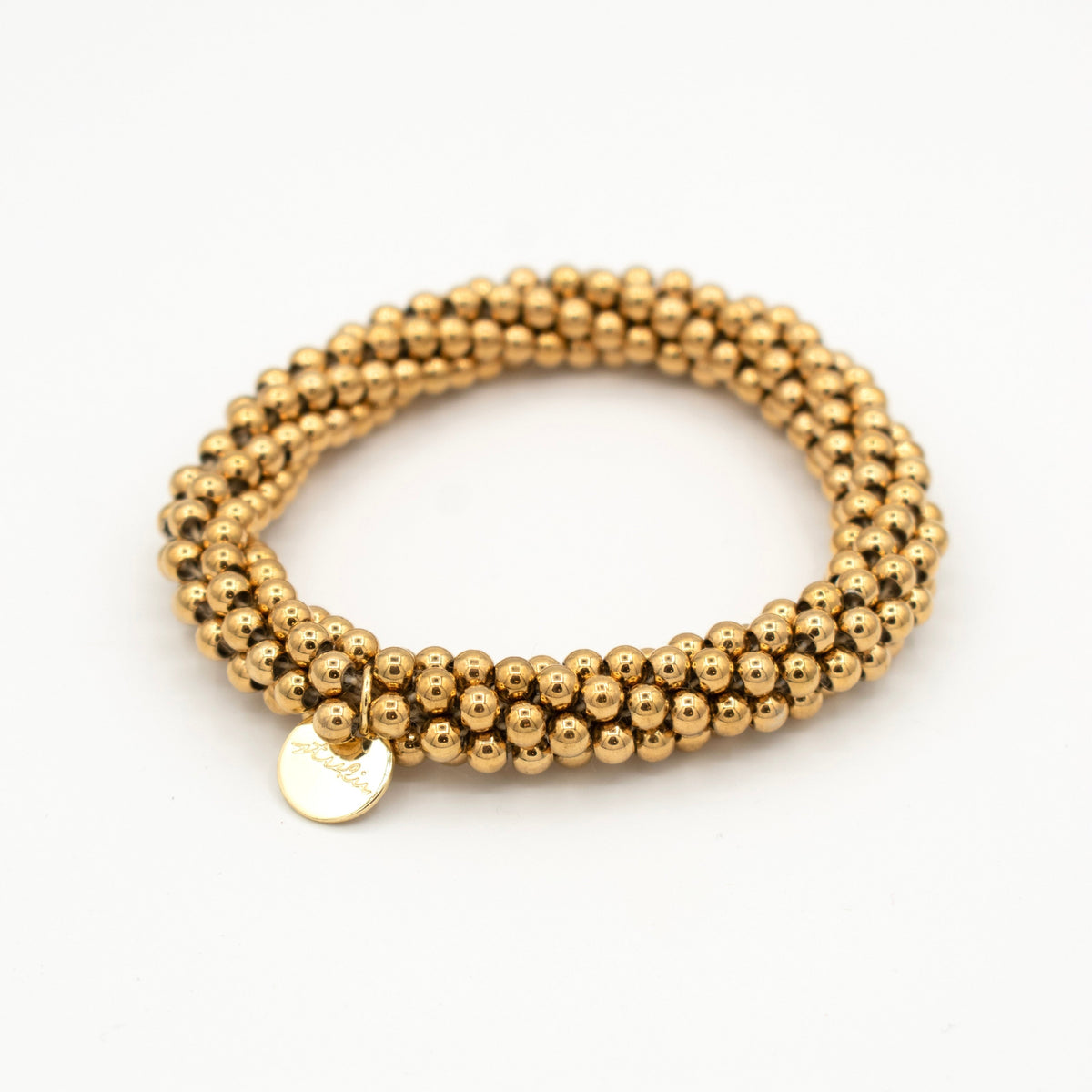 Stiekie Stainless Steel Gold – Stainless Steel Haarelastiek & Armband