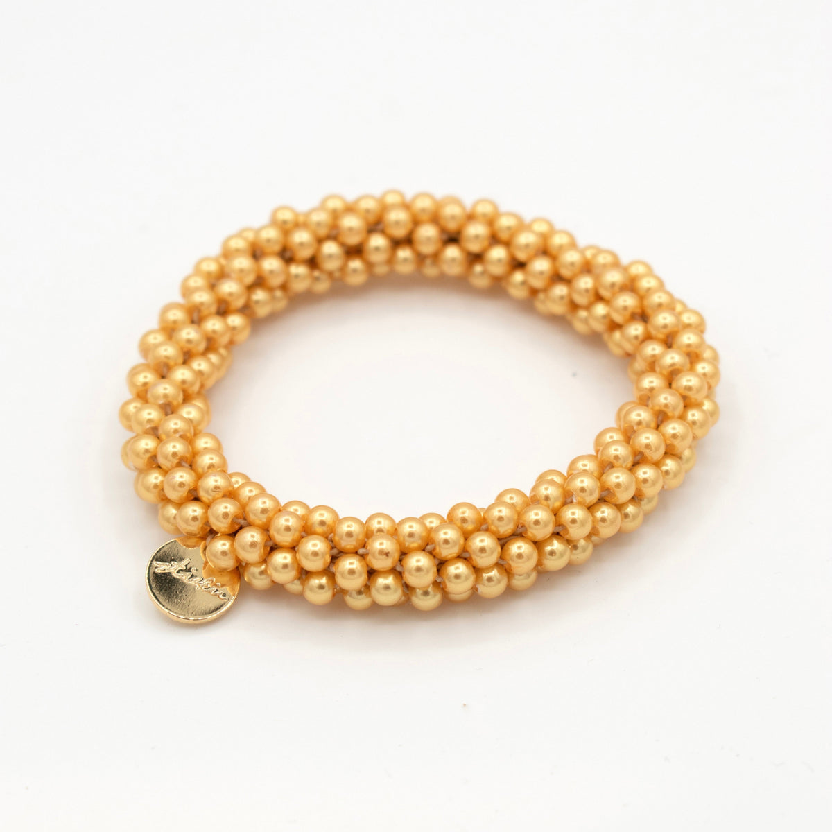 Stiekie Gold Pearl – Parel Haarelastiek & Armband