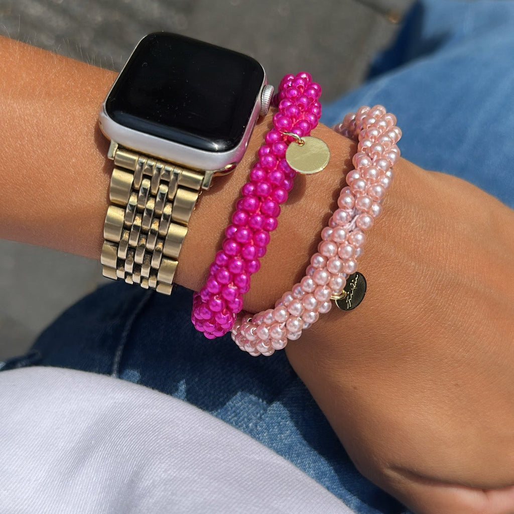 Stiekie Candy Pearl – Parel Haarelastiek & Armband