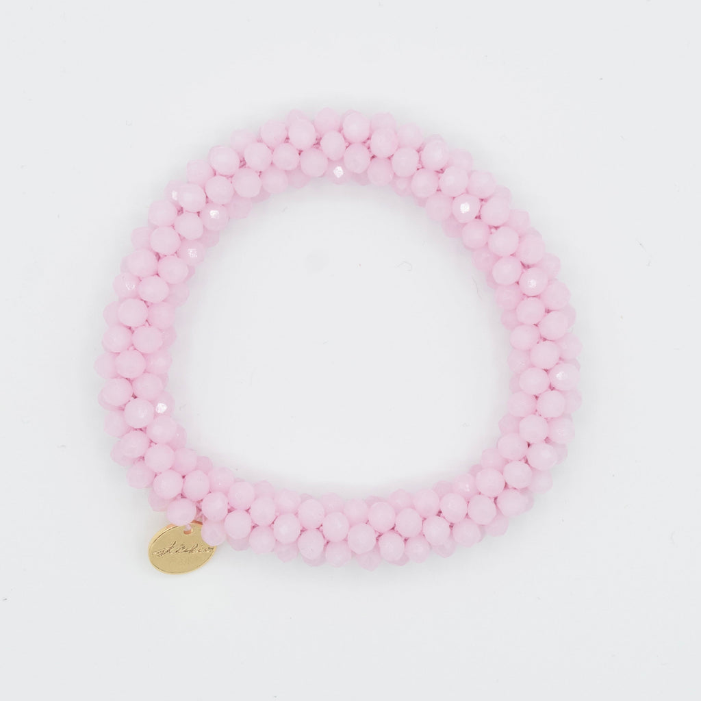 Stiekie Rosy – Kralen Haarelastiek & Armband