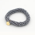 Stiekie Grey Pearl – Parel Haarelastiek & Armband