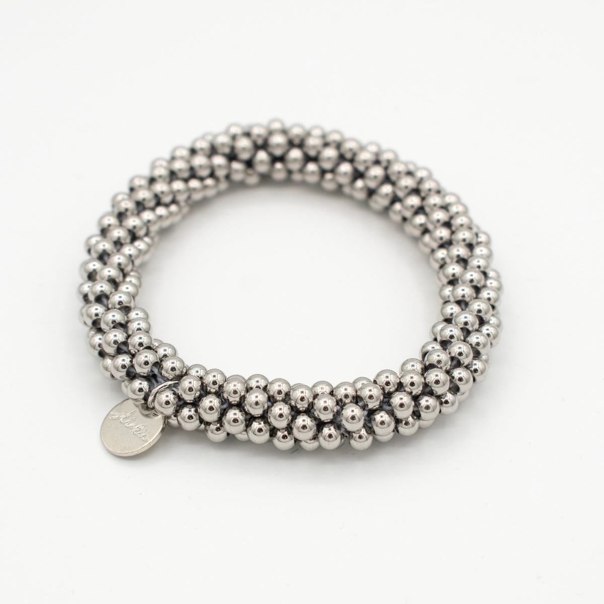 Stiekie Stainless Steel Silver – Stainless Steel Haarelastiek & Armband