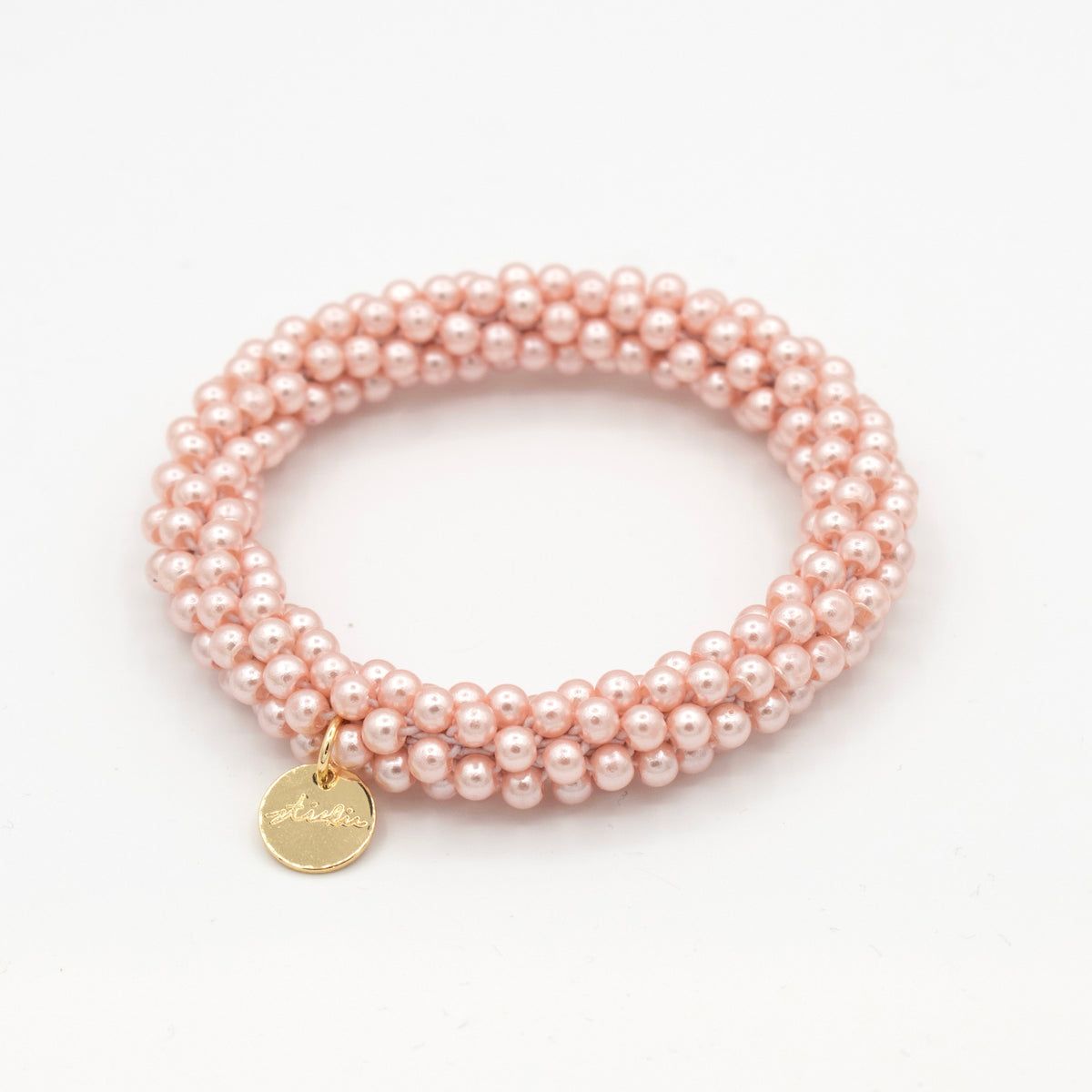 Stiekie Rose Pearl – Parel Haarelastiek & Armband