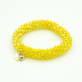 Stiekie Yellow – Kralen Haarelastiek & Armband