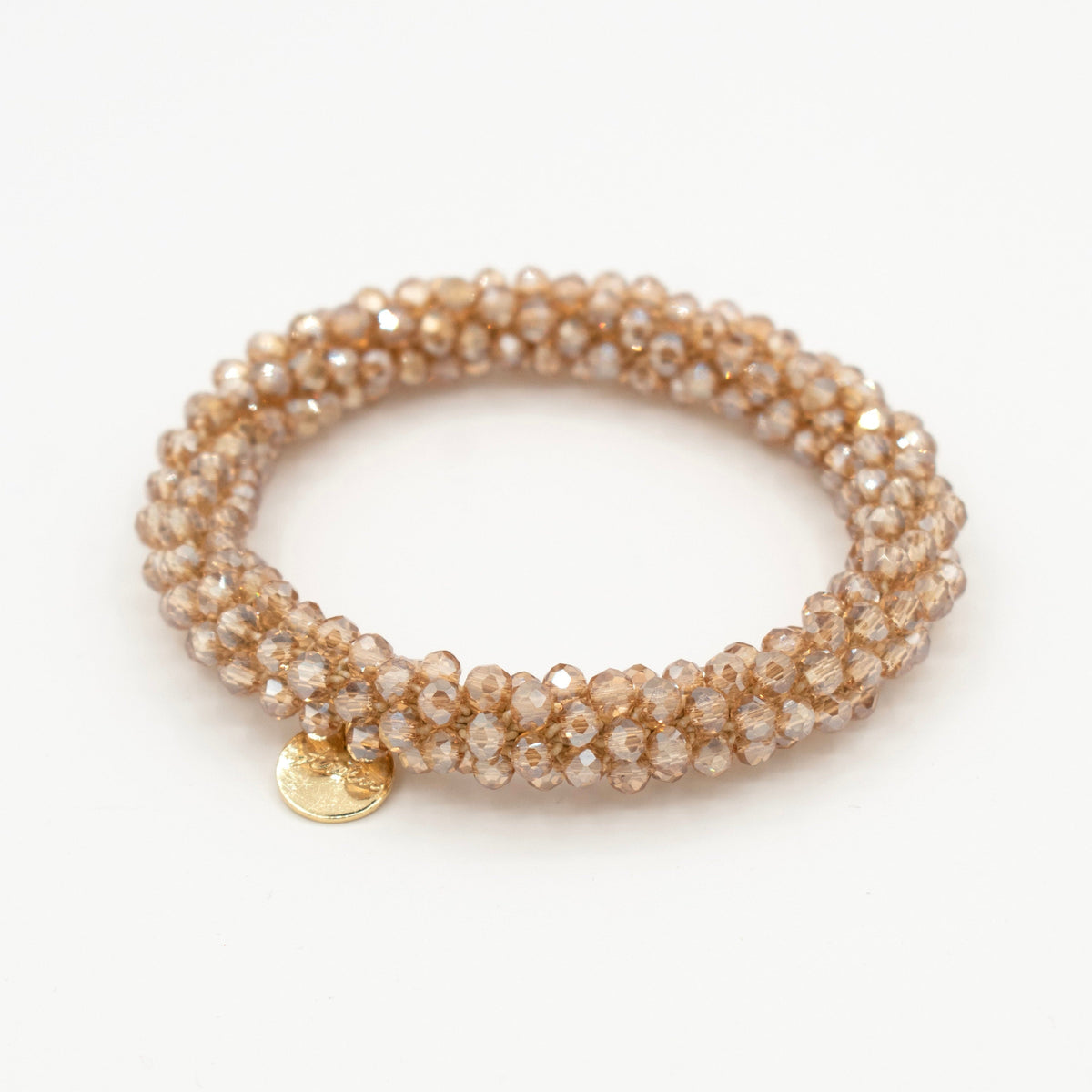 Stiekie Gold – Kralen Haarelastiek & Armband