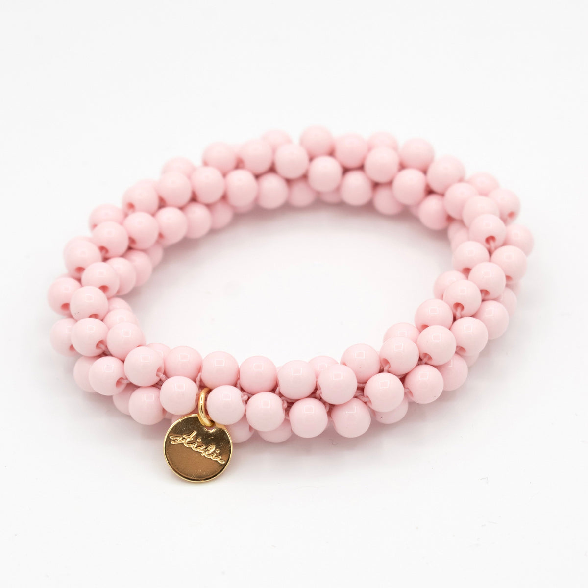 Stiekie Bold Blush – Bold Kralen Haarelastiek & Armband