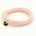 Stiekie Beige – Kralen Haarelastiek & Armband