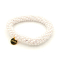 Stiekie White Pearl – Parel Haarelastiek & Armband