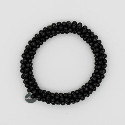 Stiekie Black Pearl – Parel Haarelastiek & Armband