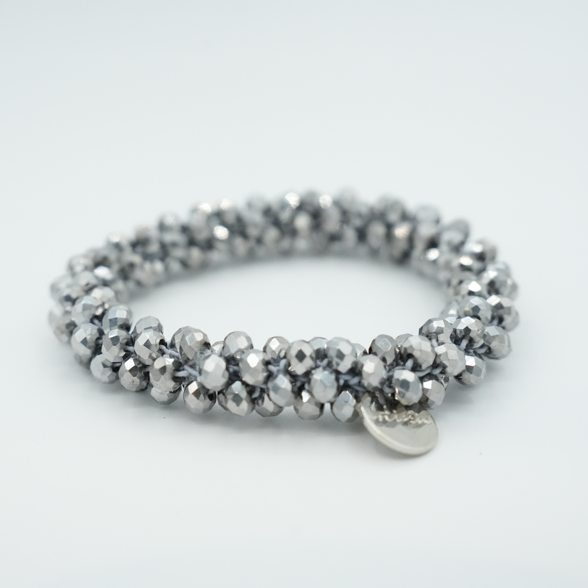 Stiekie Slim Silver – Slim Kralen Haarelastiek & Armband