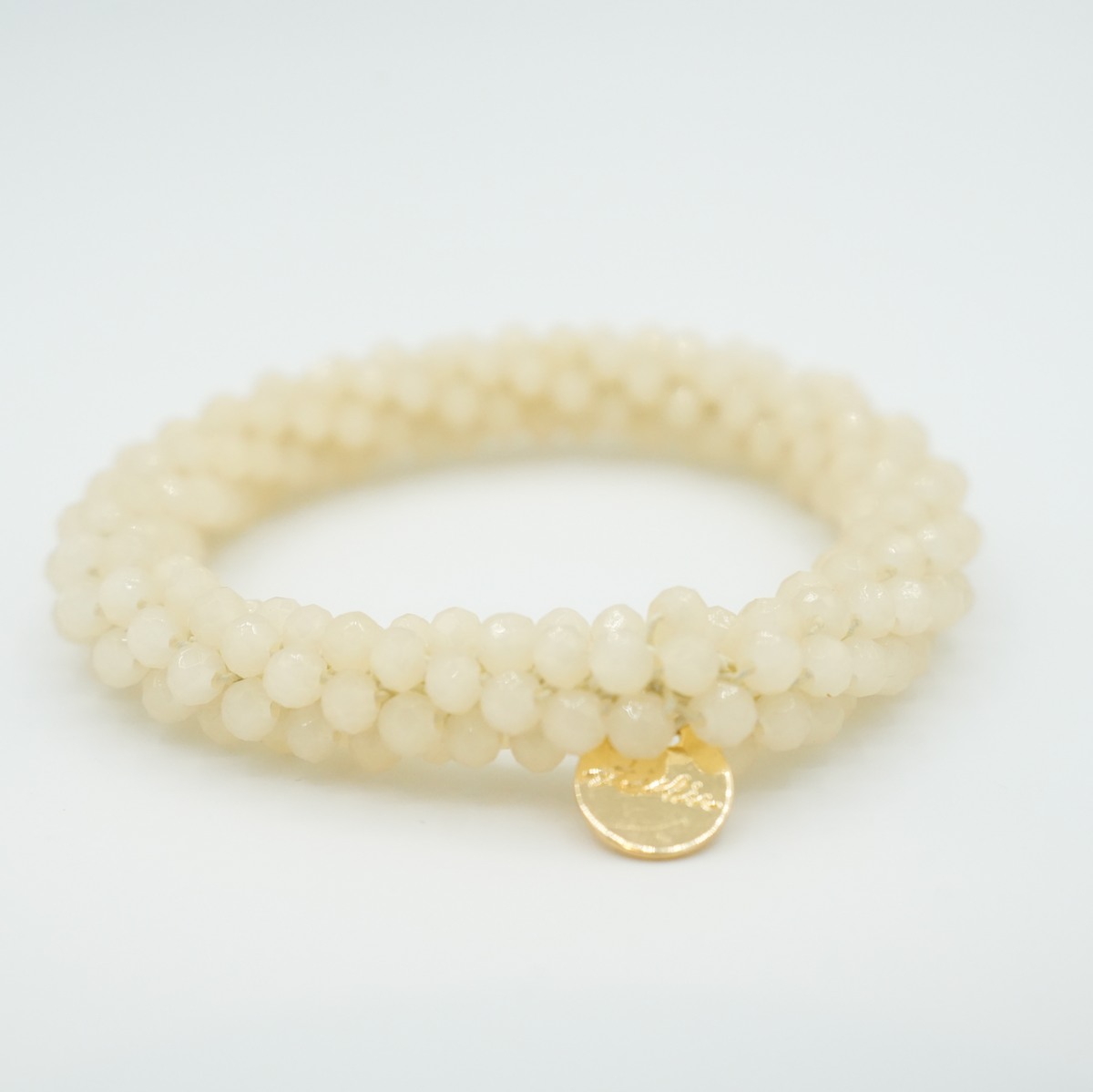 Stiekie Butter Yellow – Kralen Haarelastiek & Armband
